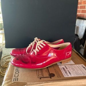 Christian Louboutin Fred Flat patent leather oxfords 37 US 6.5